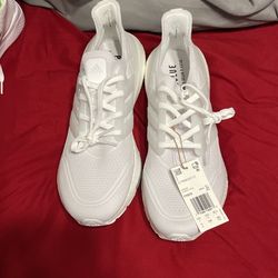 Size 11 Adidas Boost White On White