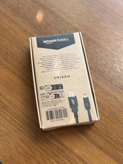 USB-A to Mini B USB 2.0 cable 3ft