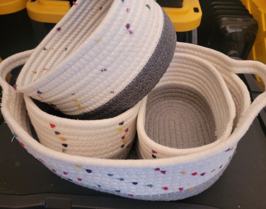 $20 Woven Storage Baskets/Bins