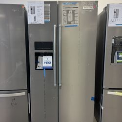 KitchenAid Side By Side Counter Depth Refrigerator In Stainless Steel 