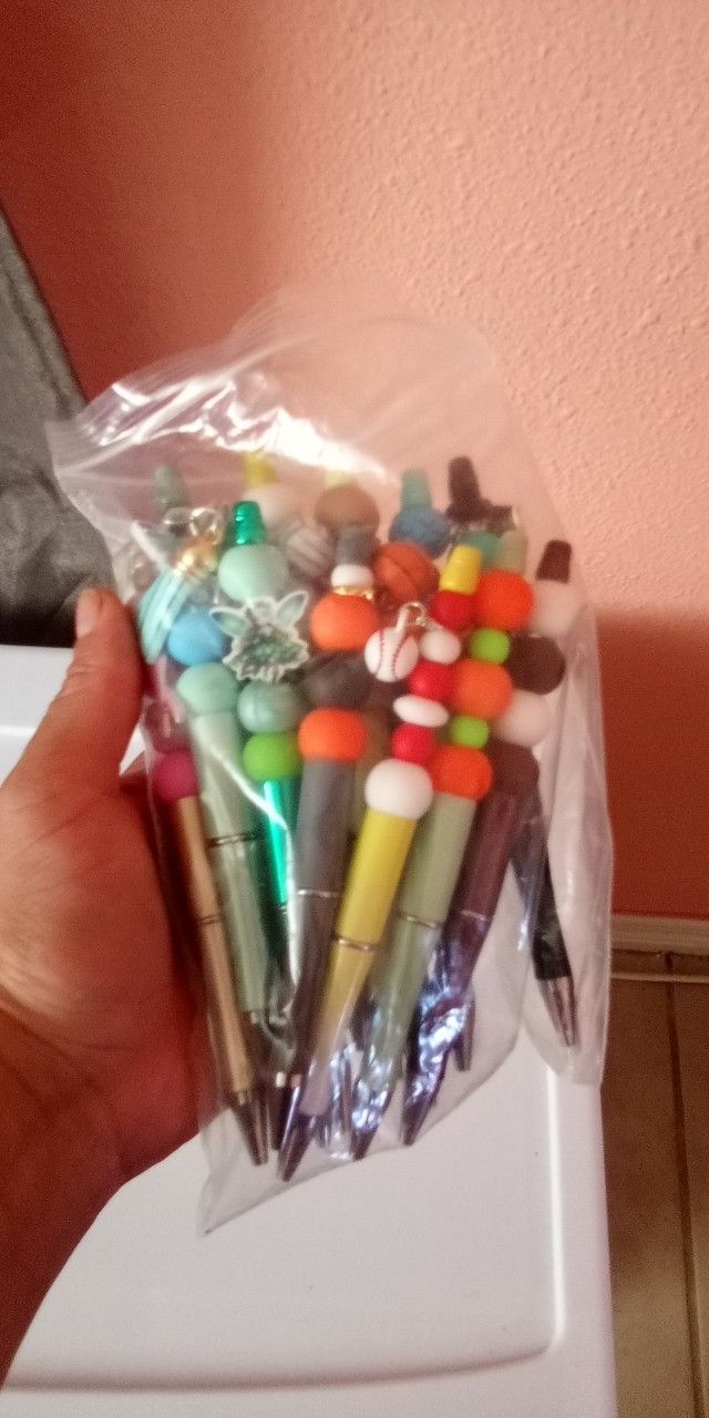 pens and keychains