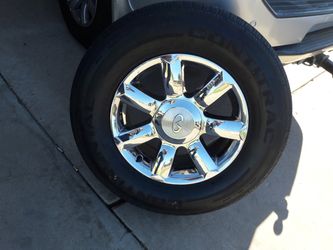Infinity qx56 4 original 6 lug rims with tires