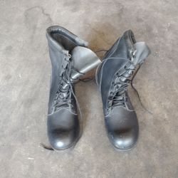 New Leather Army/Police Boots!! 9.5 Size