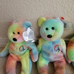 PEACE BEAR Beanie Babies Collection  Ty Beanie Bears Collectable Beanie Bears  
