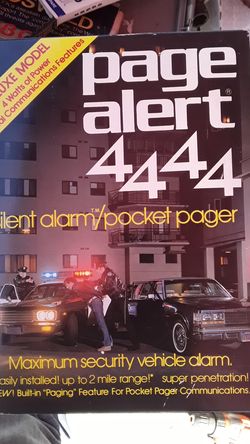 Page alert 4000 vehicle security alarm new in box