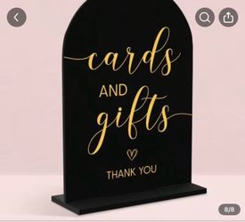 Cards and Gifts Wedding Table Sign