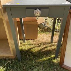 Vintage Wooden Nightstand or End Table 