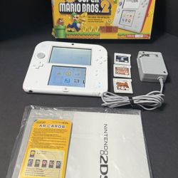 Nintendo 2DS Super Mario Bros. 2 Console Bundle - Angry Birds Star Wars & More - IN BOX - TESTED