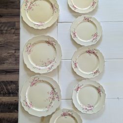Vintage 1930's LIDO W.S. George Canarytone USA (5) Dessert Plates and (3) Salad Plates