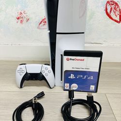 Sony PlayStation 5 Slim  - 1TB  , Bonus 1 Game We Happy Few   ( Used Very New  )