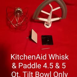 #056... KitchenAid Wire Whisk And Paddle