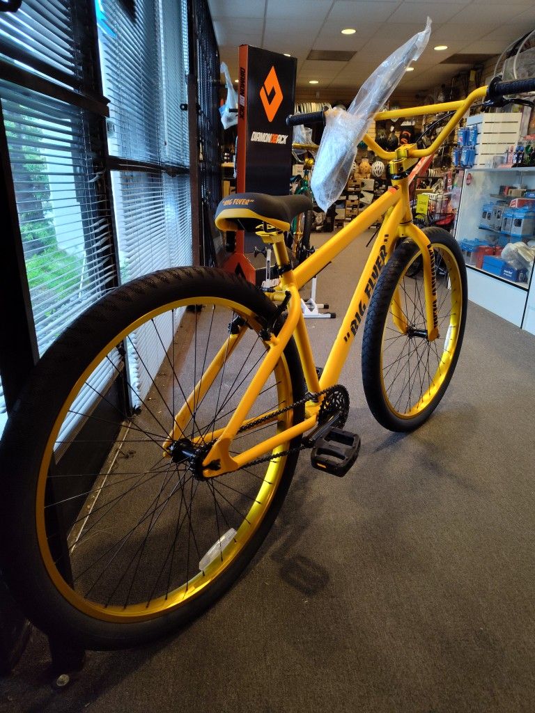 NEW 2024 SE BIG FLYER 29 MATTE GOLD SINGLE SPEED FREESTYLE BIG