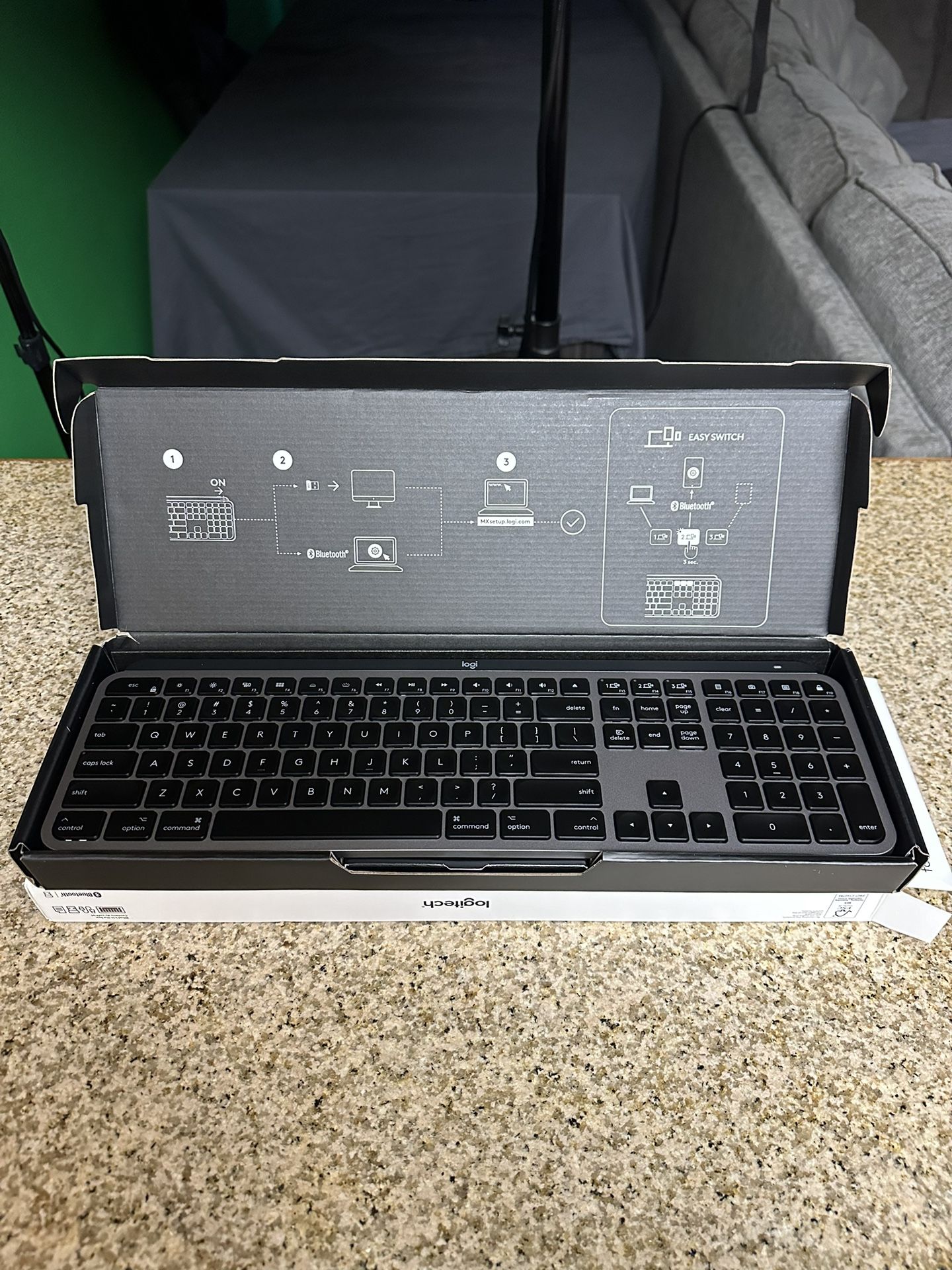 Logitech MX Keys Advanced Wireless Illuminated Keyboard for Mac and Windows