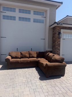 2 piece brown sectional