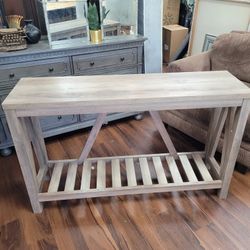 New Farmhouse Entryway Console Table 52L X 14W X 32H 