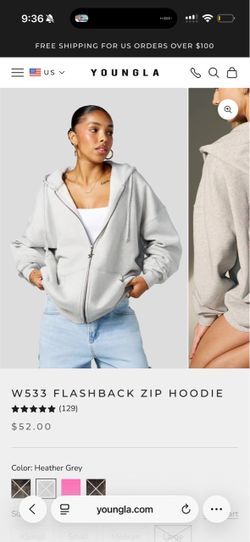 W533 FLASHBACK ZIP HOODIE