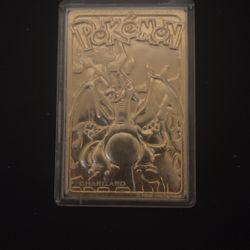 1999 23k GOLD Plated RARE Charizard Card