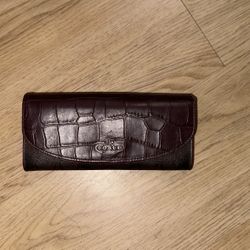 Coach Wine Color Clutch