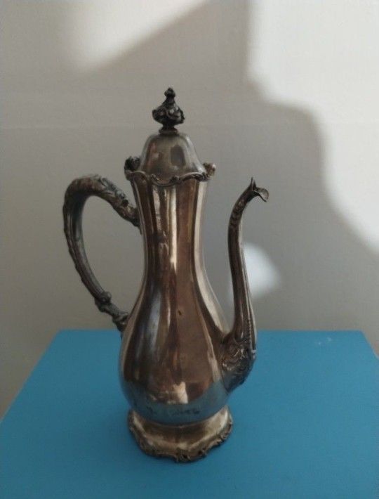 WALLACE BROS SILVER CO TEA POT 24 oz FL / 10"×5"