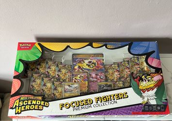 Pokemon Ascended Heroes Focused Fighters Premium Collection Sam's Club New Sealed