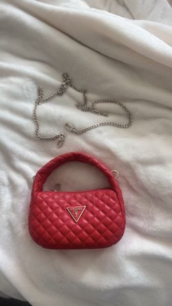 Red GUESS Mini Quilted Bag – Excellent Condition