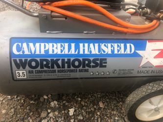 Campbell air compressor 3.5 20 gallon good condition