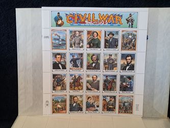 Full Sheet of 32 Cent 1994 Civil War USPS Stamps