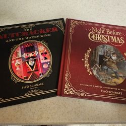 FAO Schwartz " The Night Before Christmas"  & " The Nutcracker"  Book Set