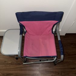 Kids Folding Camp Chair w/ Side Table
