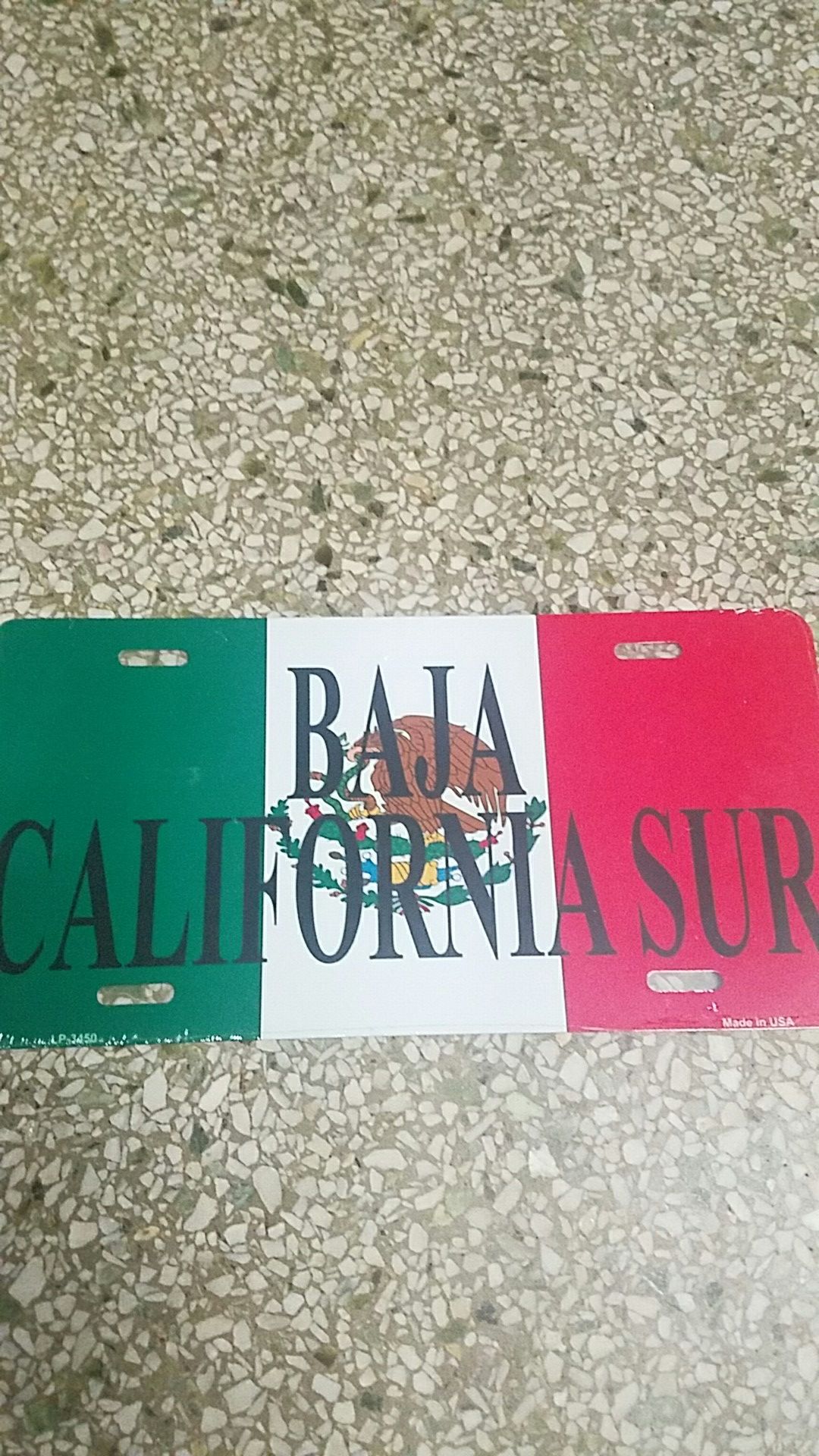 Baja California Sur México car tag