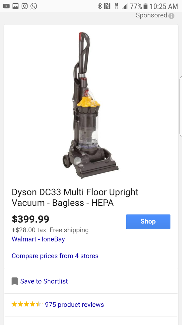 Dyson Dc33 Multi Floor Upright Vacuum Bagless Hepa For Sale In