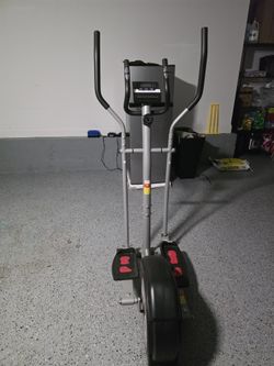 APP Elliptical Machine Elliptical Trainer with 8-Level of Magnetic Resistence, Multi-Function LCD