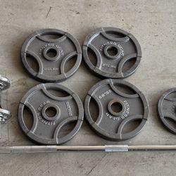 Complete Weight Set – Barbell, Plates, Dumbbells & Kettlebells