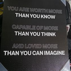 Motivational canvas painting