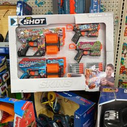 Skins X Shot Play Toy Nerf Gun