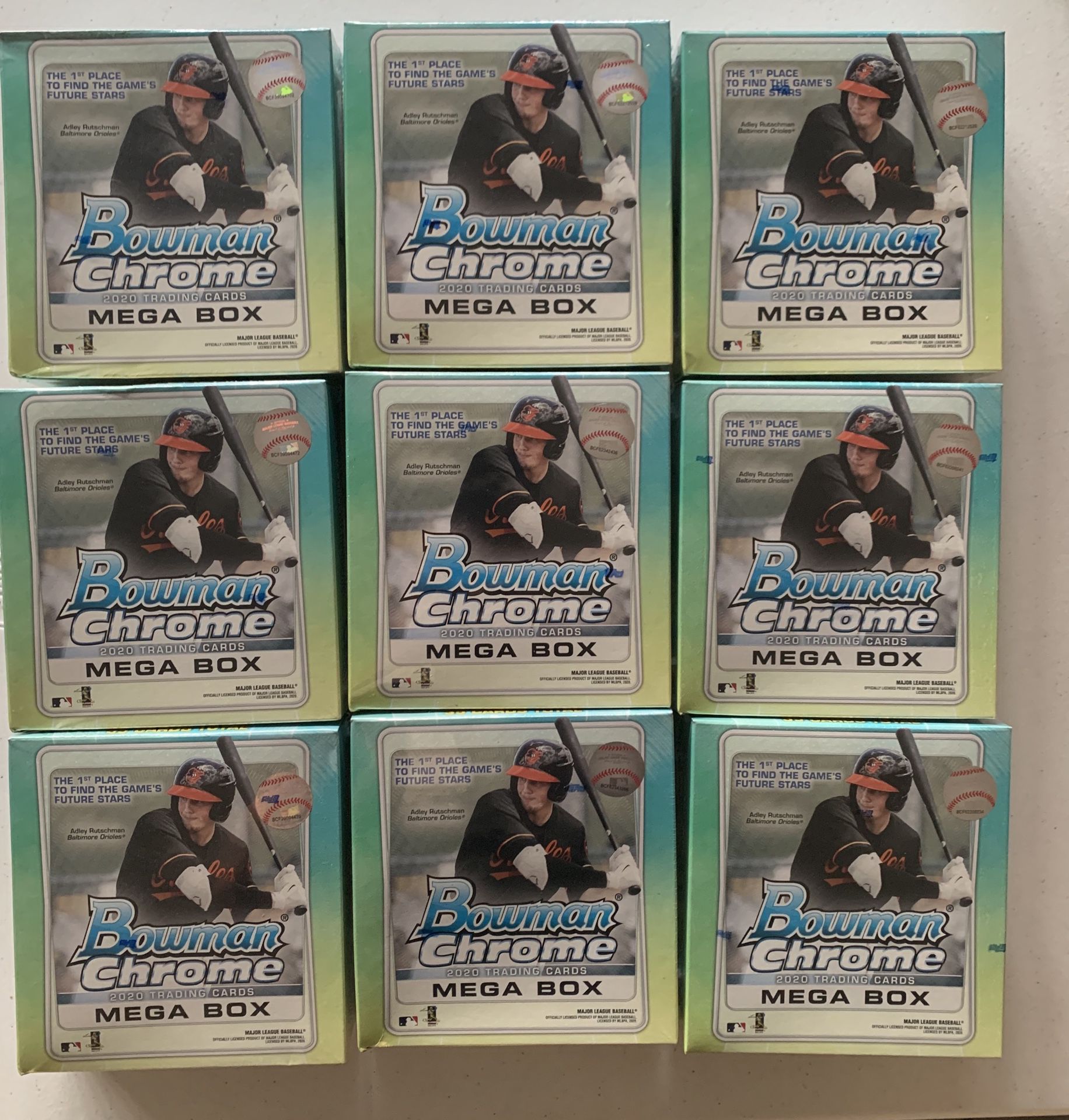 9 mega boxes bowman chrome