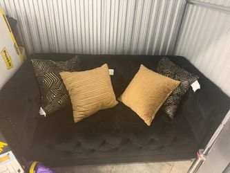 Two couches (love seat and sofa)