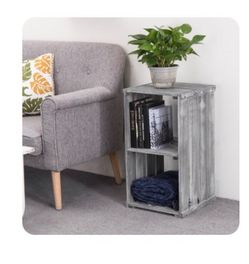 Pair of tall wooden end tables or night stands
