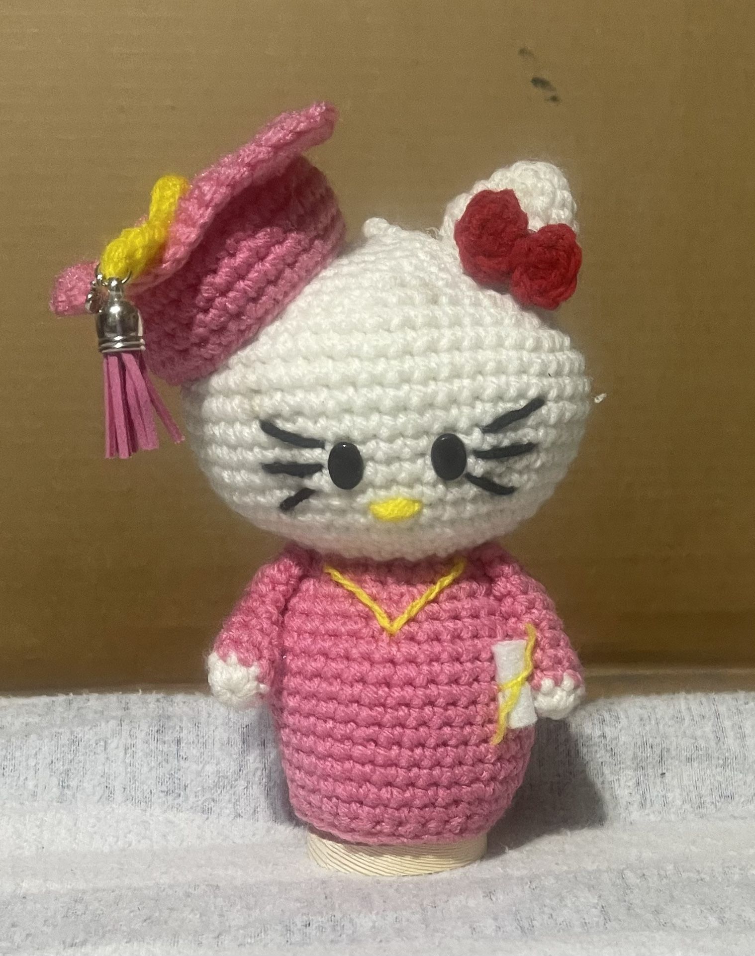 Pink Hello Kitty Graduation Handmade