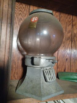 Antique Penny Bubblegum Machine Ohio Vending Machine CO