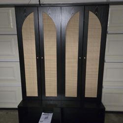 Brand New Farmhouse Entryway Shoe Cabinet & Bench