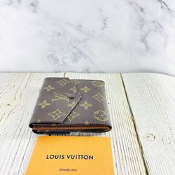 LOUIS VUITTON MONOGRAM ELISE ENVELOPE WALLET LUXURY AUTHENTIC WITH CERTIFICATE 