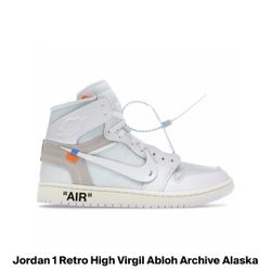 Jordan 1 Alaska VAA Size 6 Sealed Box