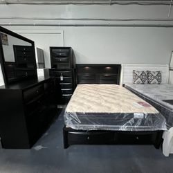 4pc Queen Platform Bed