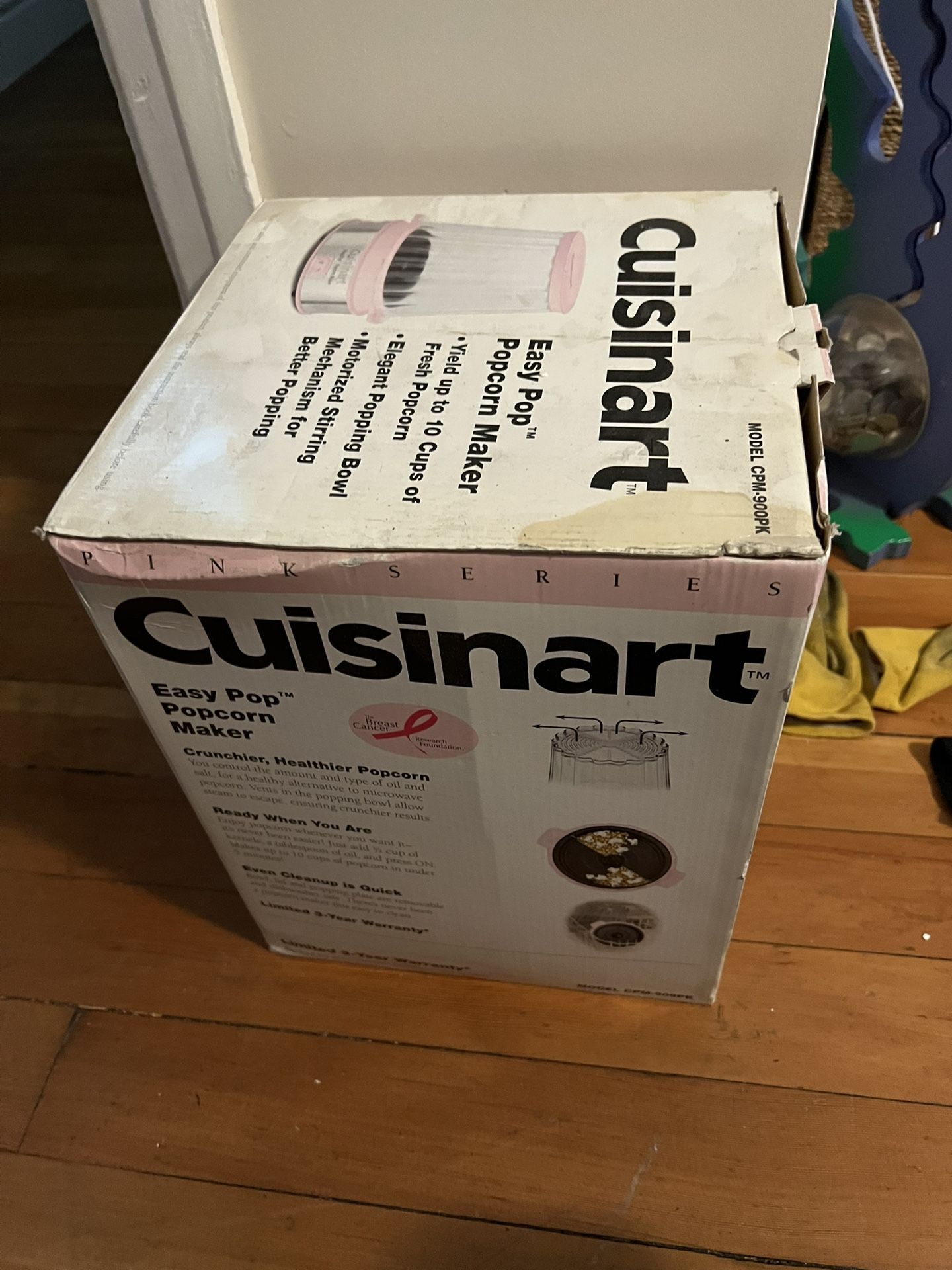 cuisinart easy pop popcorn maker cpm-900pk pink