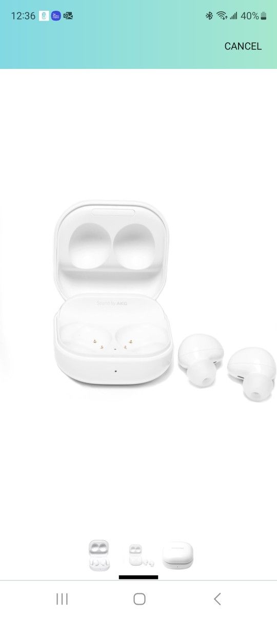 SAMSUNG Galaxy Buds2 True Wireless Earbuds Noise Cancelling Ambient Sound Bluetooth Lightweight Comfort Fit Touch Control, International Version (Whit