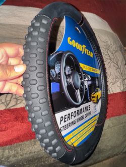 Gripped steering wheel cover good year new