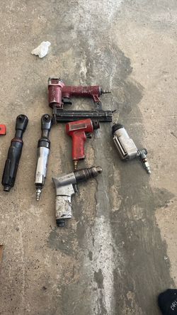 Lot of 6 Pneumatic Air Tools