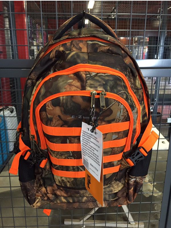 19" orange trim Hunting Backpack