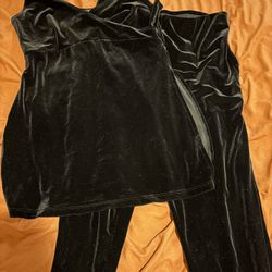 Velour Top/bottom Medium